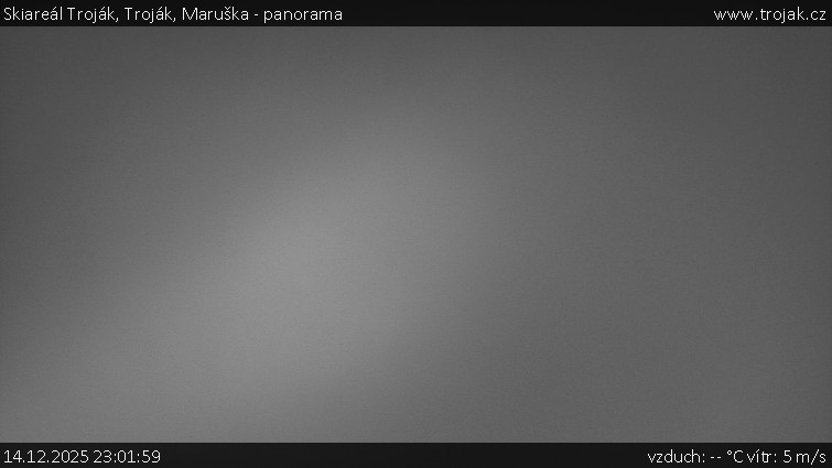 Skiareál Troják - Troják, Maruška - panorama - 14.12.2025 v 23:01