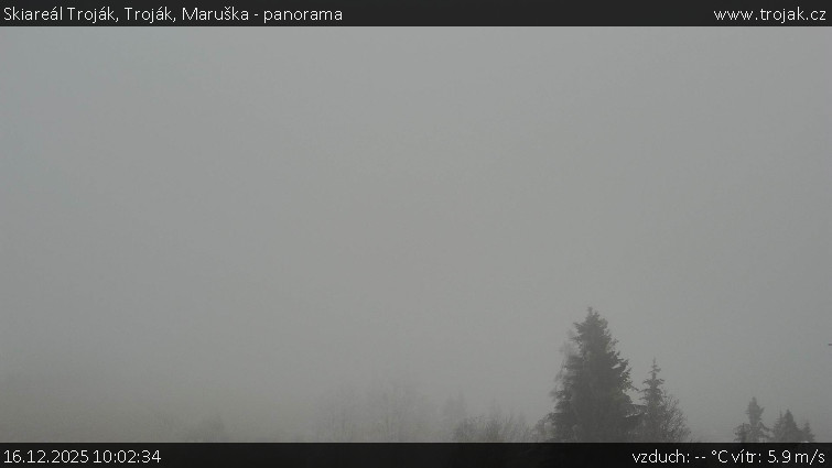 Skiareál Troják - Troják, Maruška - panorama - 16.12.2025 v 10:02