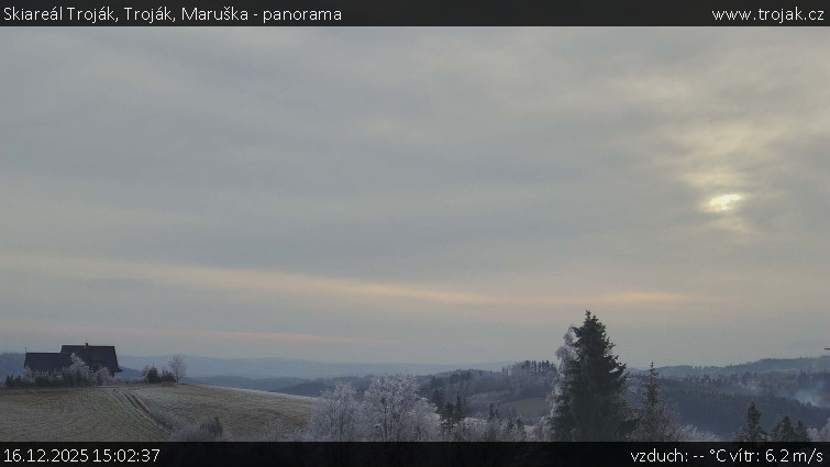 Skiareál Troják - Troják, Maruška - panorama - 16.12.2025 v 15:02