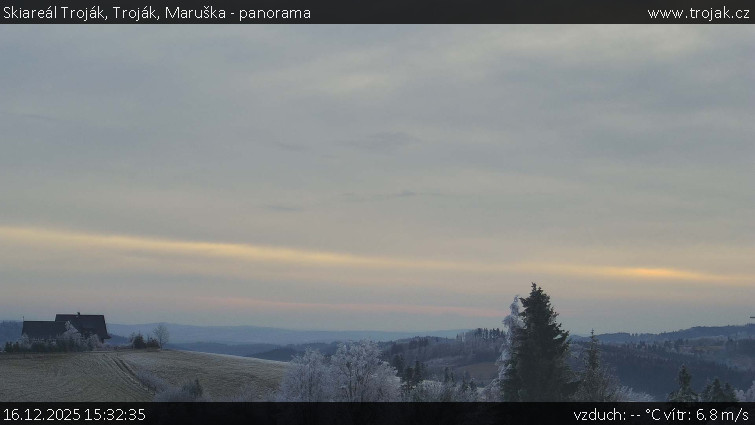 Skiareál Troják - Troják, Maruška - panorama - 16.12.2025 v 15:32