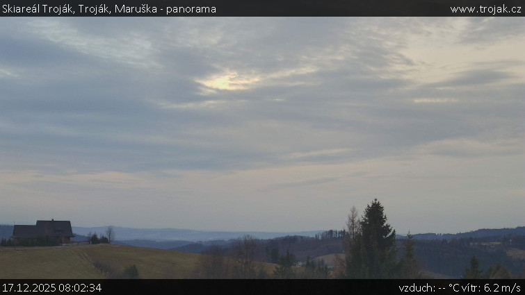 Skiareál Troják - Troják, Maruška - panorama - 17.12.2025 v 08:02