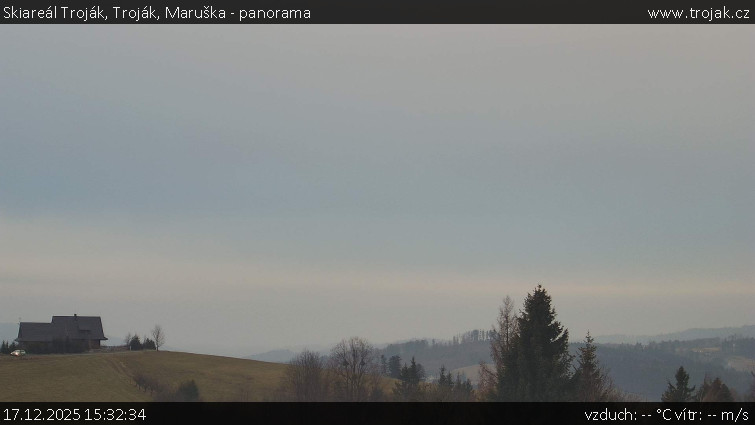 Skiareál Troják - Troják, Maruška - panorama - 17.12.2025 v 15:32