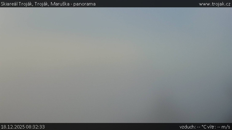 Skiareál Troják - Troják, Maruška - panorama - 18.12.2025 v 08:32