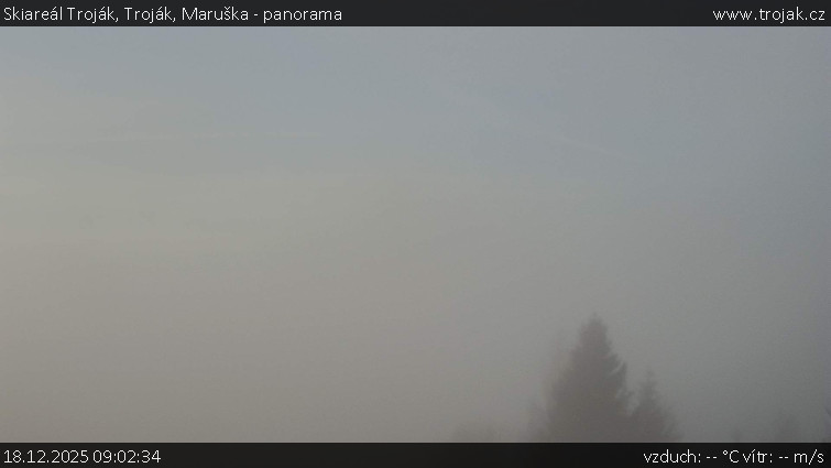 Skiareál Troják - Troják, Maruška - panorama - 18.12.2025 v 09:02