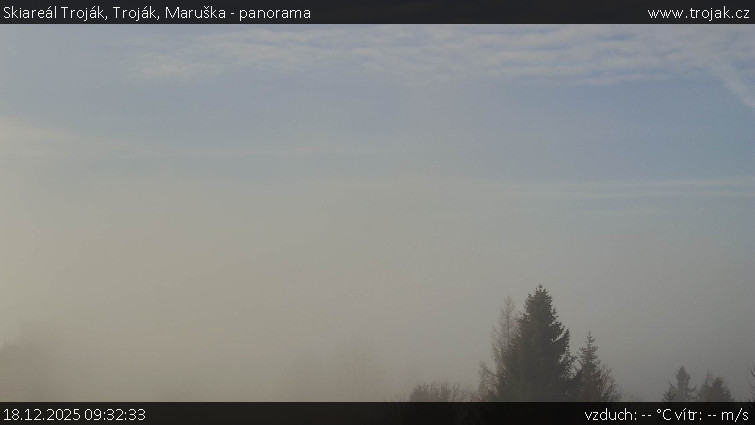 Skiareál Troják - Troják, Maruška - panorama - 18.12.2025 v 09:32