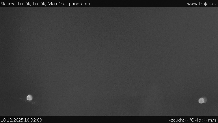 Skiareál Troják - Troják, Maruška - panorama - 18.12.2025 v 18:32