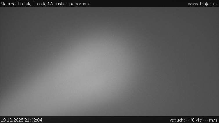 Skiareál Troják - Troják, Maruška - panorama - 19.12.2025 v 21:02