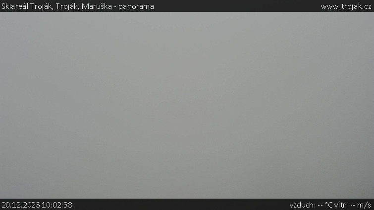Skiareál Troják - Troják, Maruška - panorama - 20.12.2025 v 10:02