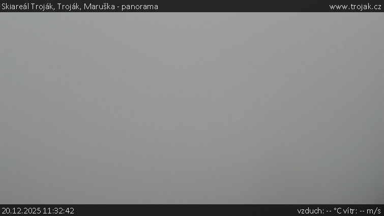Skiareál Troják - Troják, Maruška - panorama - 20.12.2025 v 11:32