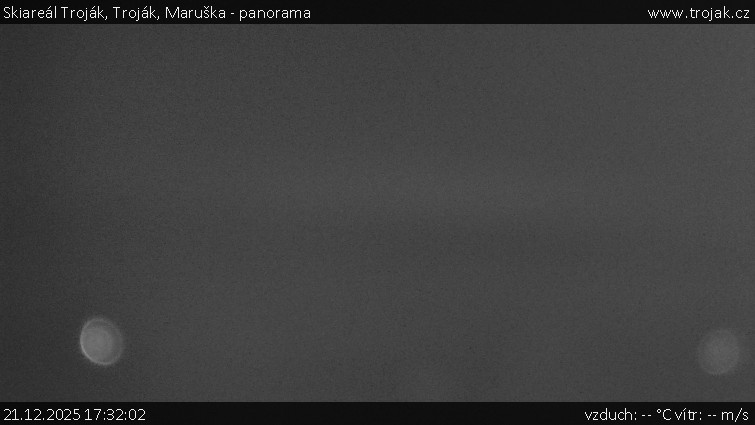 Skiareál Troják - Troják, Maruška - panorama - 21.12.2025 v 17:32