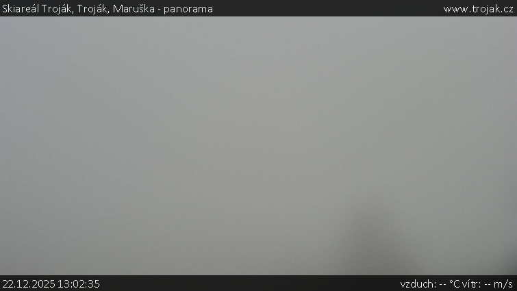 Skiareál Troják - Troják, Maruška - panorama - 22.12.2025 v 13:02