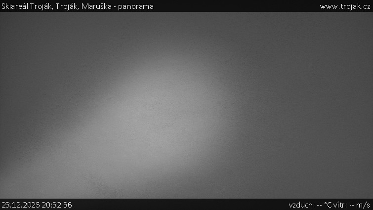 Skiareál Troják - Troják, Maruška - panorama - 23.12.2025 v 20:32