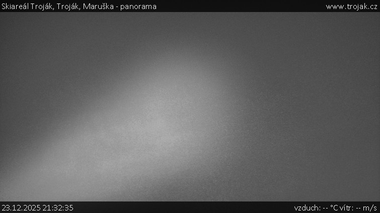 Skiareál Troják - Troják, Maruška - panorama - 23.12.2025 v 21:32