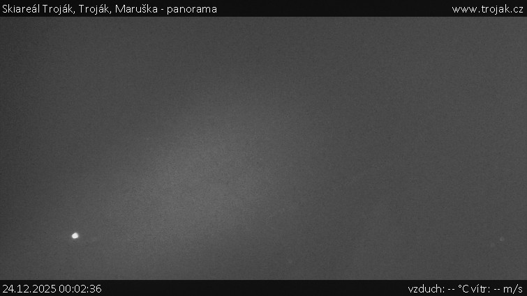 Skiareál Troják - Troják, Maruška - panorama - 24.12.2025 v 00:02