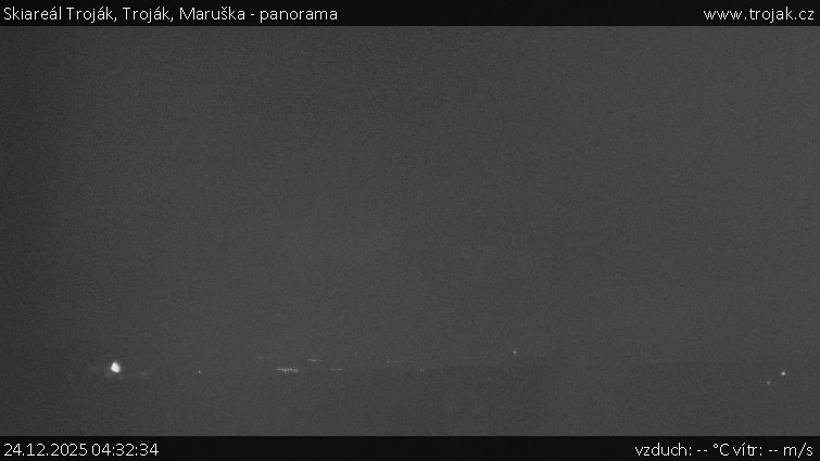 Skiareál Troják - Troják, Maruška - panorama - 24.12.2025 v 04:32