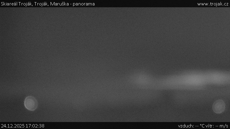 Skiareál Troják - Troják, Maruška - panorama - 24.12.2025 v 17:02