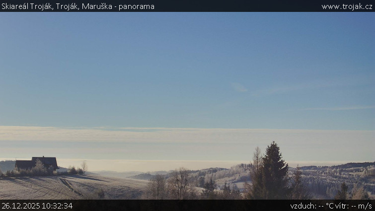 Skiareál Troják - Troják, Maruška - panorama - 26.12.2025 v 10:32