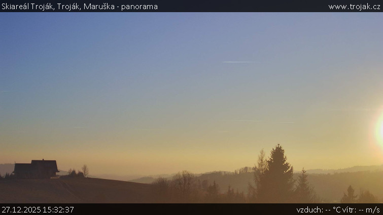 Skiareál Troják - Troják, Maruška - panorama - 27.12.2025 v 15:32