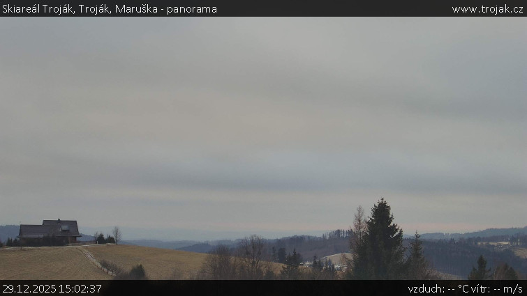 Skiareál Troják - Troják, Maruška - panorama - 29.12.2025 v 15:02