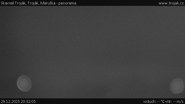 Skiareál Troják - Troják, Maruška - panorama - 29.12.2025 v 20:32