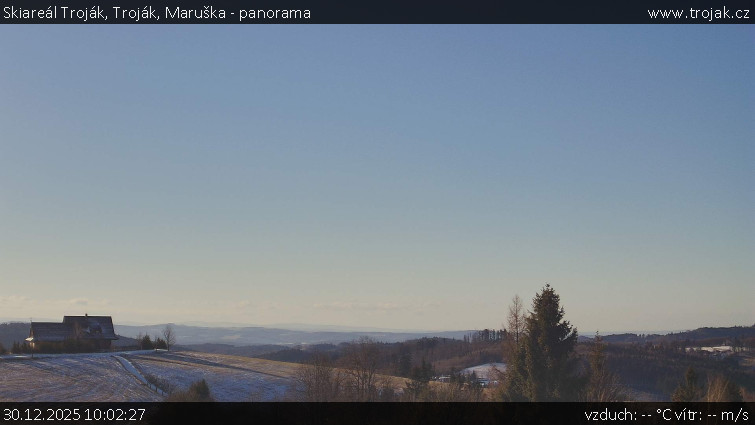 Skiareál Troják - Troják, Maruška - panorama - 30.12.2025 v 10:02