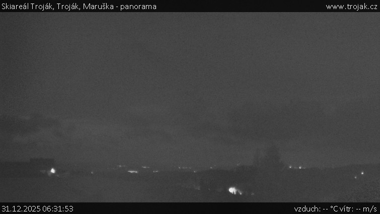 Skiareál Troják - Troják, Maruška - panorama - 31.12.2025 v 06:31