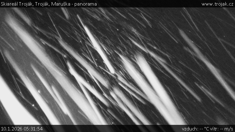 Skiareál Troják - Troják, Maruška - panorama - 10.1.2026 v 05:31