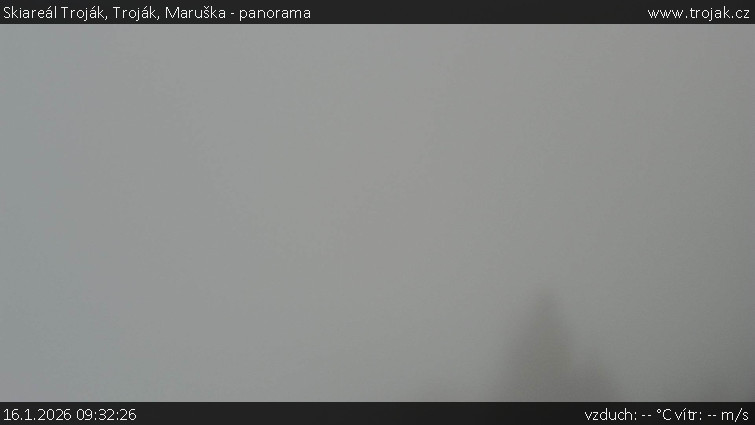 Skiareál Troják - Troják, Maruška - panorama - 16.1.2026 v 09:32