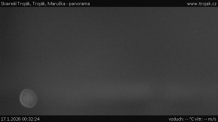 Skiareál Troják - Troják, Maruška - panorama - 17.1.2026 v 00:32