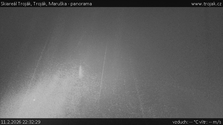 Skiareál Troják - Troják, Maruška - panorama - 11.2.2026 v 22:32
