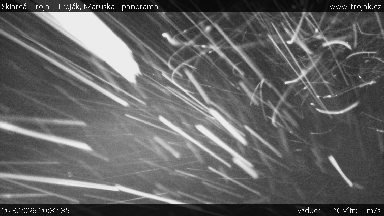 Skiareál Troják - Troják, Maruška - panorama - 26.3.2026 v 20:32