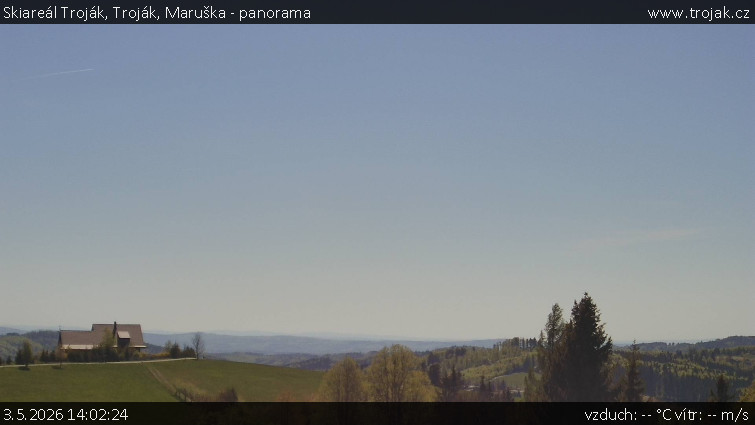 Skiareál Troják - Troják, Maruška - panorama - 3.5.2026 v 14:02