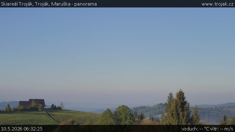 Skiareál Troják - Troják, Maruška - panorama - 10.5.2026 v 06:32
