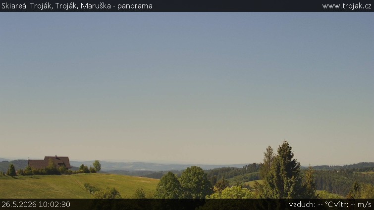 Skiareál Troják - Troják, Maruška - panorama - 26.5.2026 v 10:02