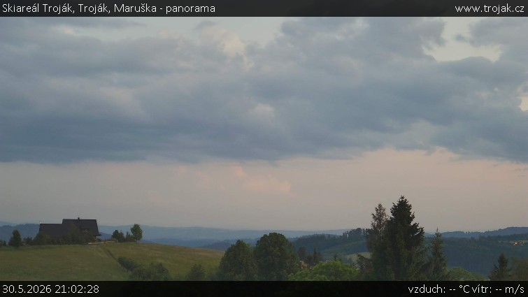 Skiareál Troják - Troják, Maruška - panorama - 30.5.2026 v 21:02
