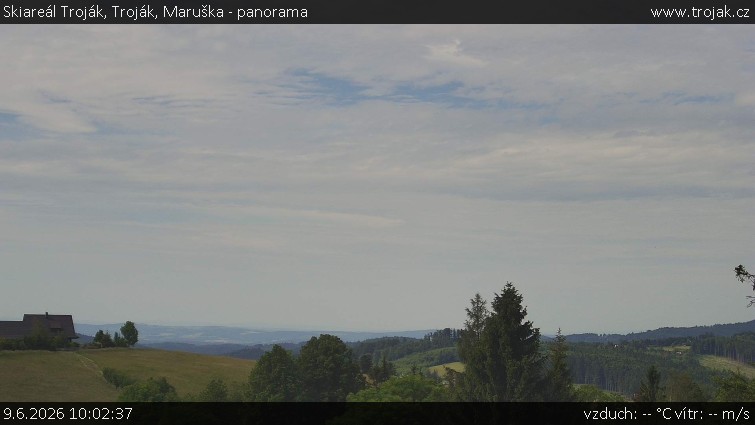 Skiareál Troják - Troják, Maruška - panorama - 9.6.2026 v 10:02