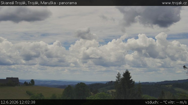 Skiareál Troják - Troják, Maruška - panorama - 12.6.2026 v 12:02