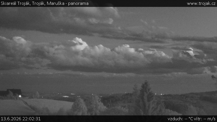 Skiareál Troják - Troják, Maruška - panorama - 13.6.2026 v 22:02