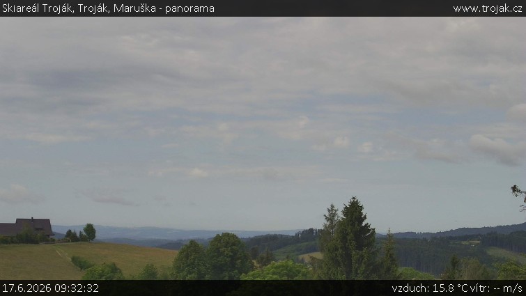 Skiareál Troják - Troják, Maruška - panorama - 17.6.2026 v 09:32