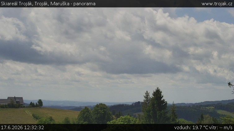 Skiareál Troják - Troják, Maruška - panorama - 17.6.2026 v 12:32