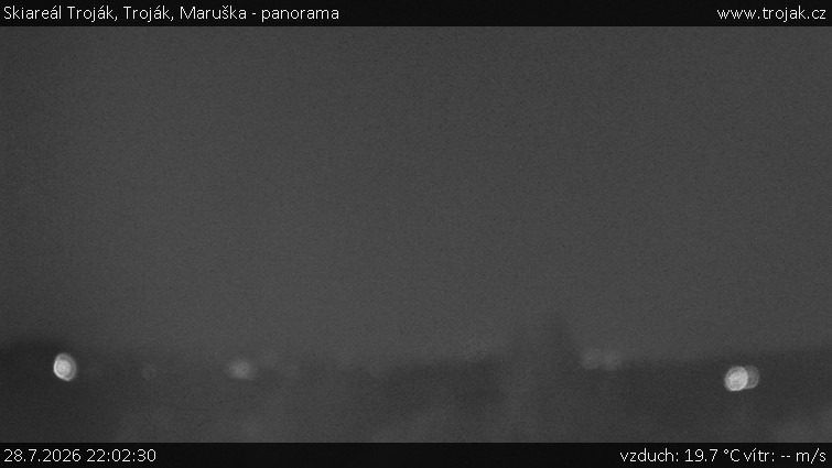Skiareál Troják - Troják, Maruška - panorama - 28.7.2026 v 22:02