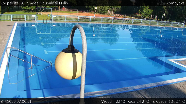 Koupaliště Hulín - Areál koupaliště Hulín - 3.7.2025 v 07:00
