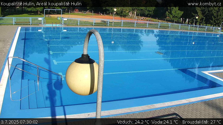 Koupaliště Hulín - Areál koupaliště Hulín - 3.7.2025 v 07:30
