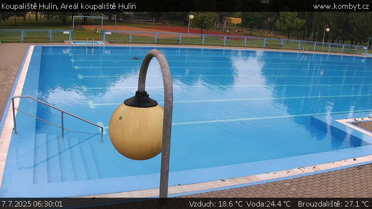 Koupaliště Hulín - Areál koupaliště Hulín - 7.7.2025 v 06:30 Koupaliště Hulín - Areál koupaliště Hulín - 7.7.2025 v 06:30