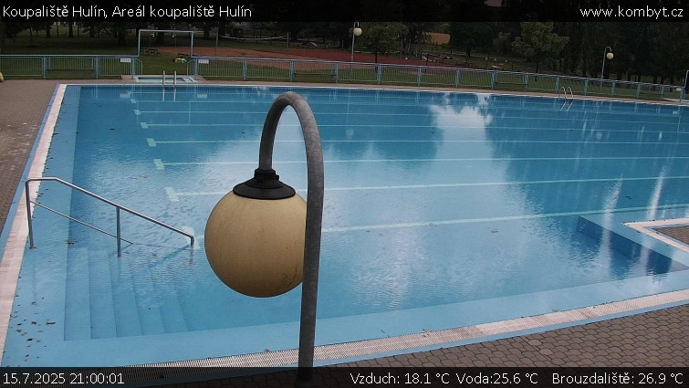 Koupaliště Hulín - Areál koupaliště Hulín - 15.7.2025 v 21:00 Koupaliště Hulín - Areál koupaliště Hulín - 15.7.2025 v 21:00