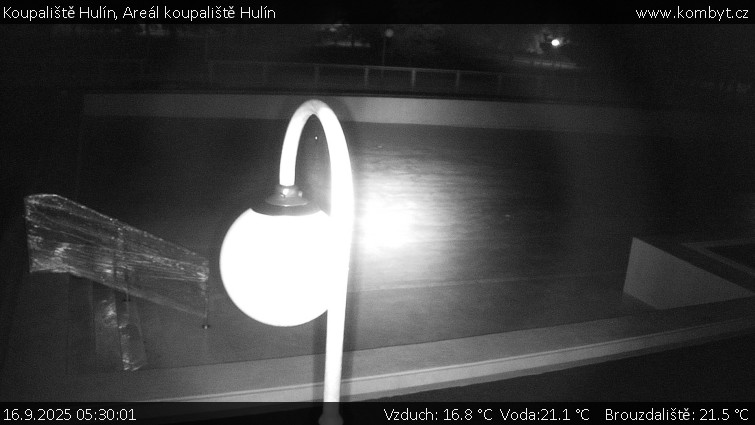 Koupaliště Hulín - Areál koupaliště Hulín - 16.9.2025 v 05:30 Koupaliště Hulín - Areál koupaliště Hulín - 16.9.2025 v 05:30
