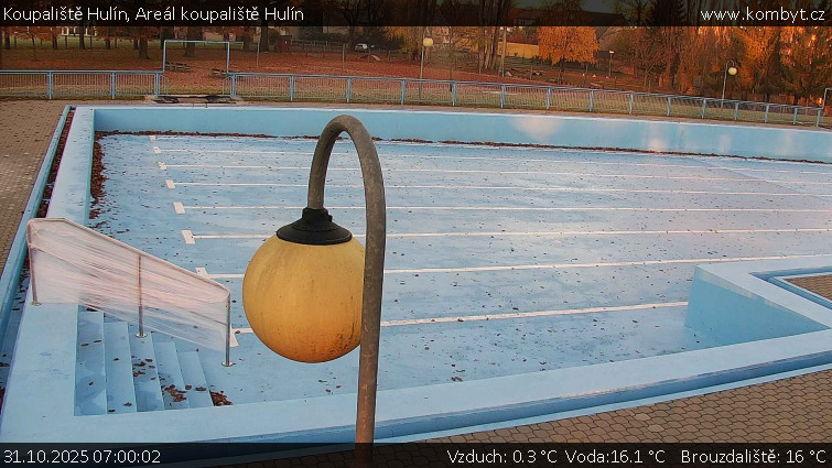 Koupaliště Hulín - Areál koupaliště Hulín - 31.10.2025 v 07:00 Koupaliště Hulín - Areál koupaliště Hulín - 31.10.2025 v 07:00