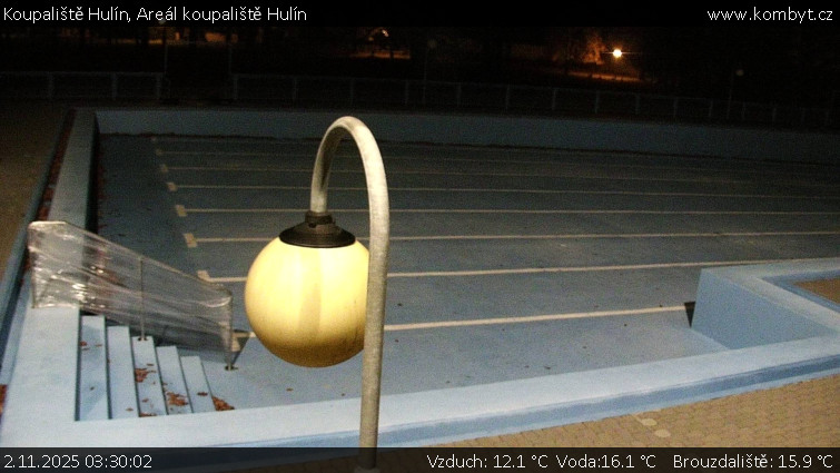 Koupaliště Hulín - Areál koupaliště Hulín - 2.11.2025 v 03:30 Koupaliště Hulín - Areál koupaliště Hulín - 2.11.2025 v 03:30