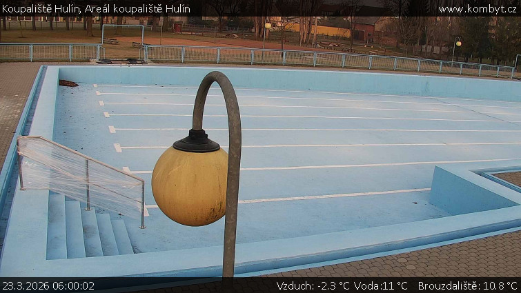 Koupaliště Hulín - Areál koupaliště Hulín - 23.3.2026 v 06:00