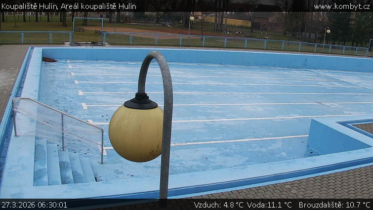Koupaliště Hulín - Areál koupaliště Hulín - 27.3.2026 v 06:30